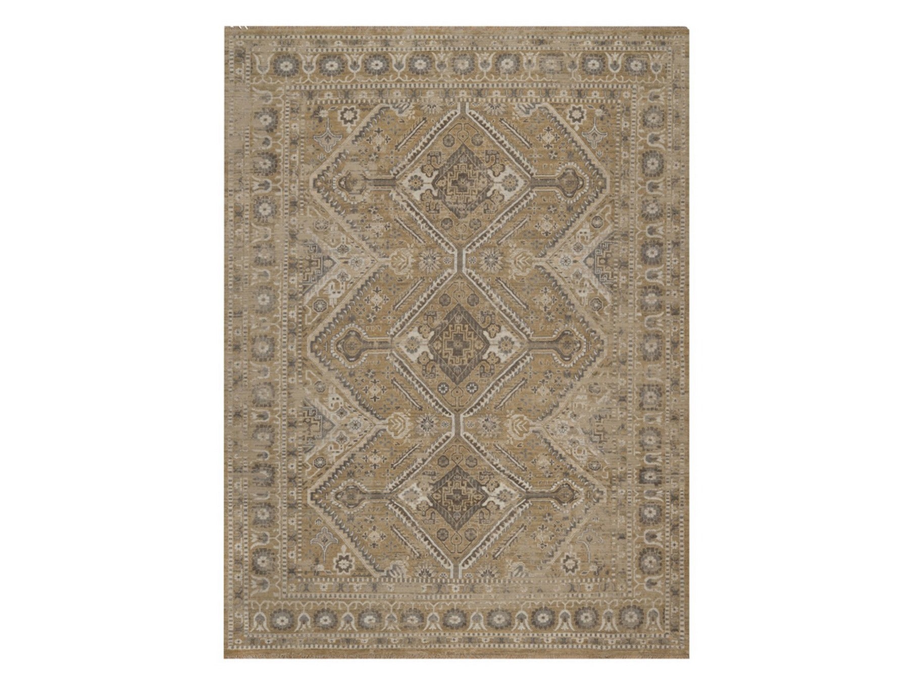 Brown 9'0" x 12'2" Tribal & Geometric Hand knotted Wool Rug - Sku: O092389