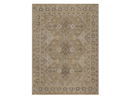 Brown 9'0" x 12'2" Tribal & Geometric Hand knotted Wool Rug - Sku: O092389