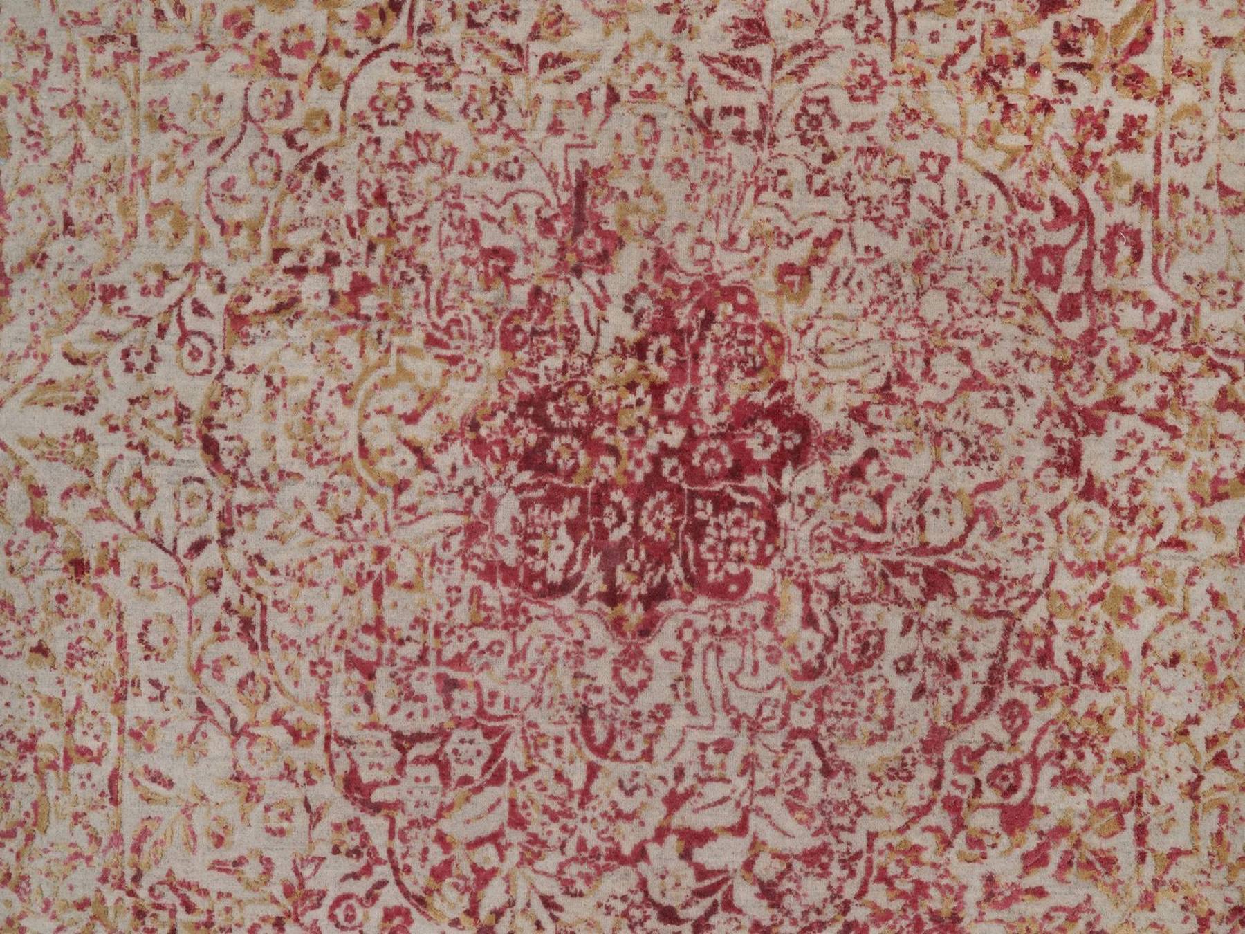 Modern / Contemporary hand-knotted wool/silk rug in Pink, 7'11" x 9'10" — SKU O092390 (view 8)