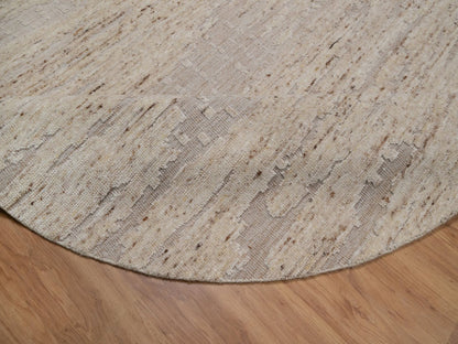 Modern / Contemporary hand-knotted wool rug in Ivory, 8' x 8' — SKU O092392 (view 6)