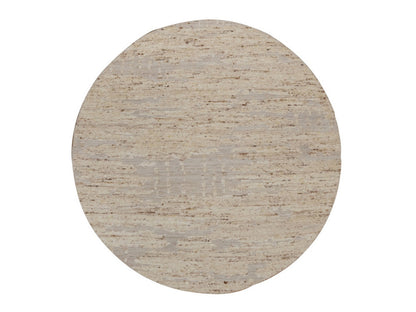 Modern / Contemporary hand-knotted wool rug in Ivory, 6' x 6' — SKU O092393