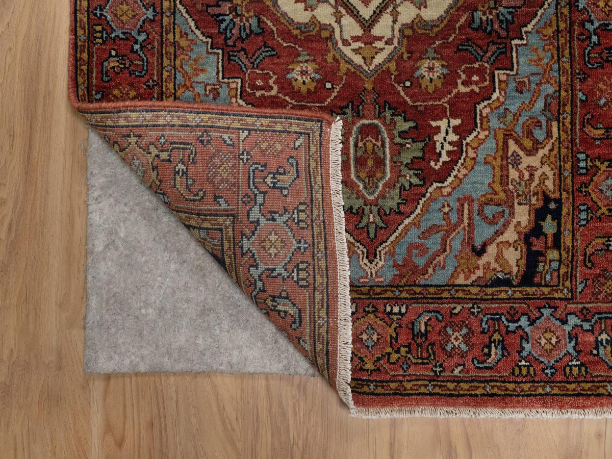 Heriz Heriz hand-knotted wool runner in Red, 2'5" x 11'10" — SKU O092405 (view 3)