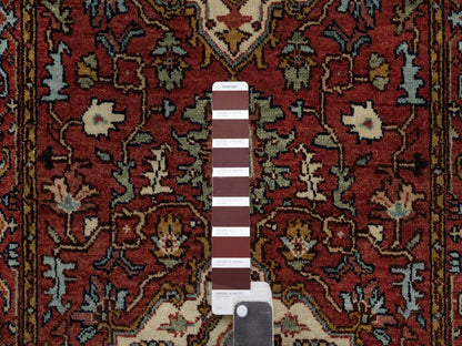 Heriz Heriz hand-knotted wool runner in Red, 2'5" x 11'10" — SKU O092405 (view 4)