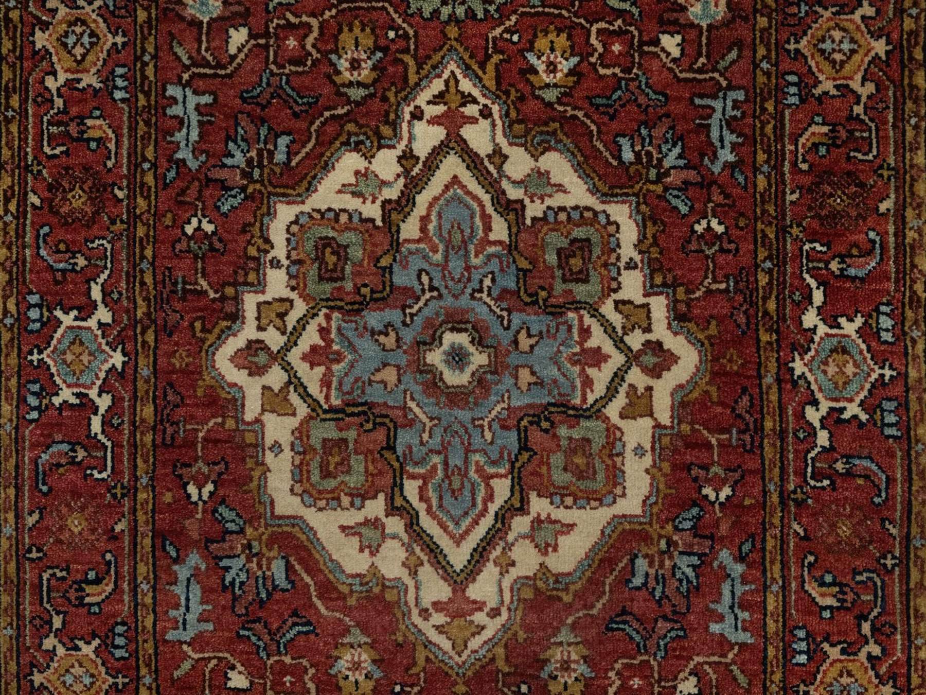 Heriz Heriz hand-knotted wool runner in Red, 2'5" x 11'10" — SKU O092405 (view 5)