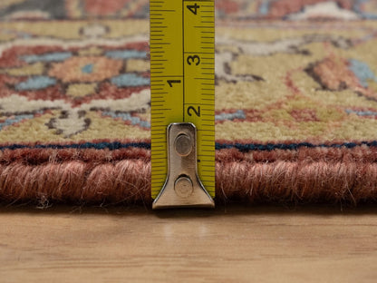 Heriz Heriz hand-knotted wool runner in Red & Gold, 2'8" x 10'1" — SKU O092406 (view 7)