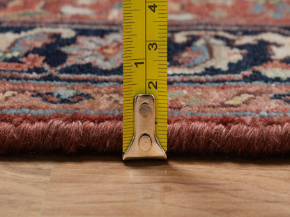 Heriz Heriz hand-knotted wool runner in Red & Midnight Blue, 2'7" x 17'11" — SKU O092412 (view 7)