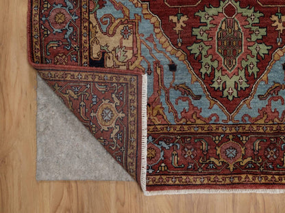 Heriz Heriz hand-knotted wool rug in Red, 4'1" x 6'2" — SKU O092415 (view 3)