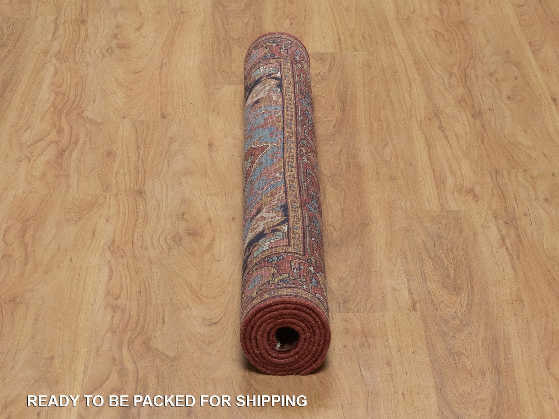 Heriz Heriz hand-knotted wool rug in Red, 4'1" x 6'2" — SKU O092415 (view 6)