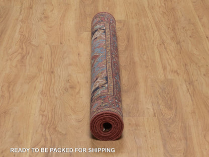 Heriz Heriz hand-knotted wool rug in Red, 4'1" x 6'2" — SKU O092415 (view 6)