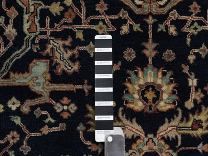 Blue 5'1" x 7'1" Heriz Hand knotted Wool Rug - Sku: O092418