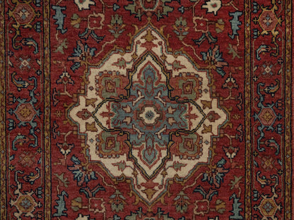 Heriz Heriz hand-knotted wool runner in Red, 2'7" x 21'7" — SKU O092420 (view 5)