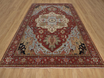 Heriz Heriz hand-knotted wool rug in Red, 9'1" x 12'2" — SKU O092422 (view 2)
