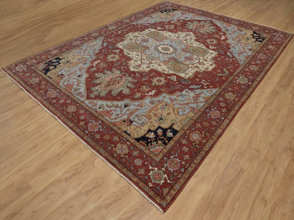Heriz Heriz hand-knotted wool rug in Red, 9'1" x 12'2" — SKU O092422 (view 3)