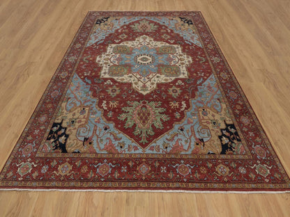 Heriz Heriz hand-knotted wool rug in Red, 8'11" x 12'1" — SKU O092423 (view 2)