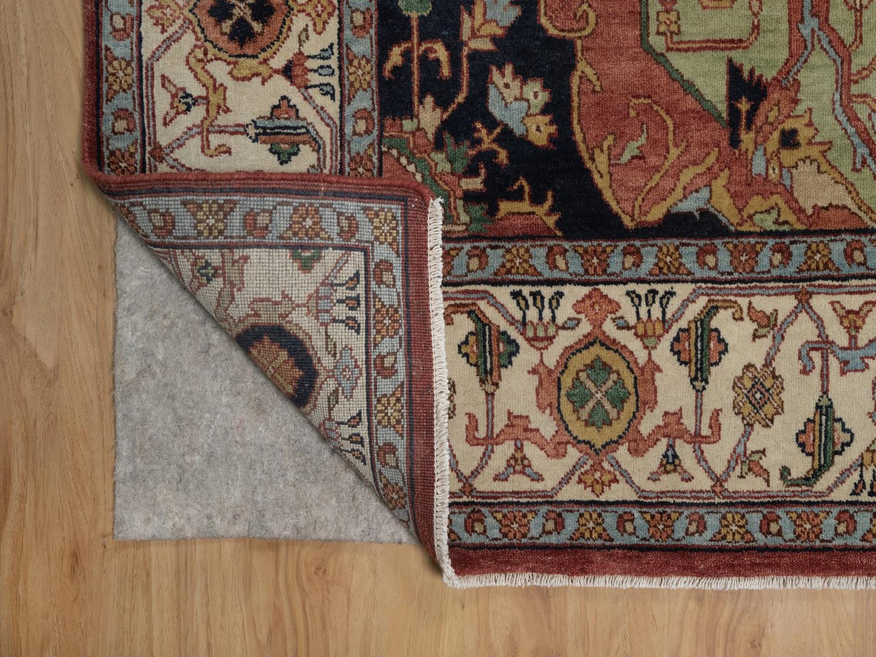 Heriz Heriz hand-knotted wool rug in Red & Ivory, 8' x 10'1" — SKU O092425 (view 4)