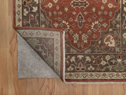 Tabriz Fine Oriental hand-knotted wool rug in Red & Brown, 2'11" x 5'1" — SKU O092437 (view 3)