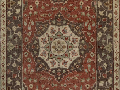 Tabriz Fine Oriental hand-knotted wool rug in Red & Brown, 2'11" x 5'1" — SKU O092437 (view 5)