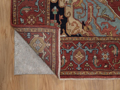 Heriz Heriz hand-knotted wool rug in Red, 6'1" x 9'2" — SKU O092448 (view 4)