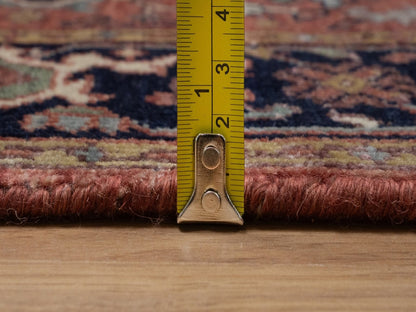 Heriz Heriz hand-knotted wool runner in Red & Midnight Blue, 2'6" x 12' — SKU O092450 (view 7)