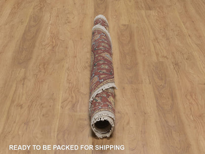 Heriz Heriz hand-knotted wool rug in Ivory & Red, 5'10" x 10'10" — SKU O092454 (view 6)