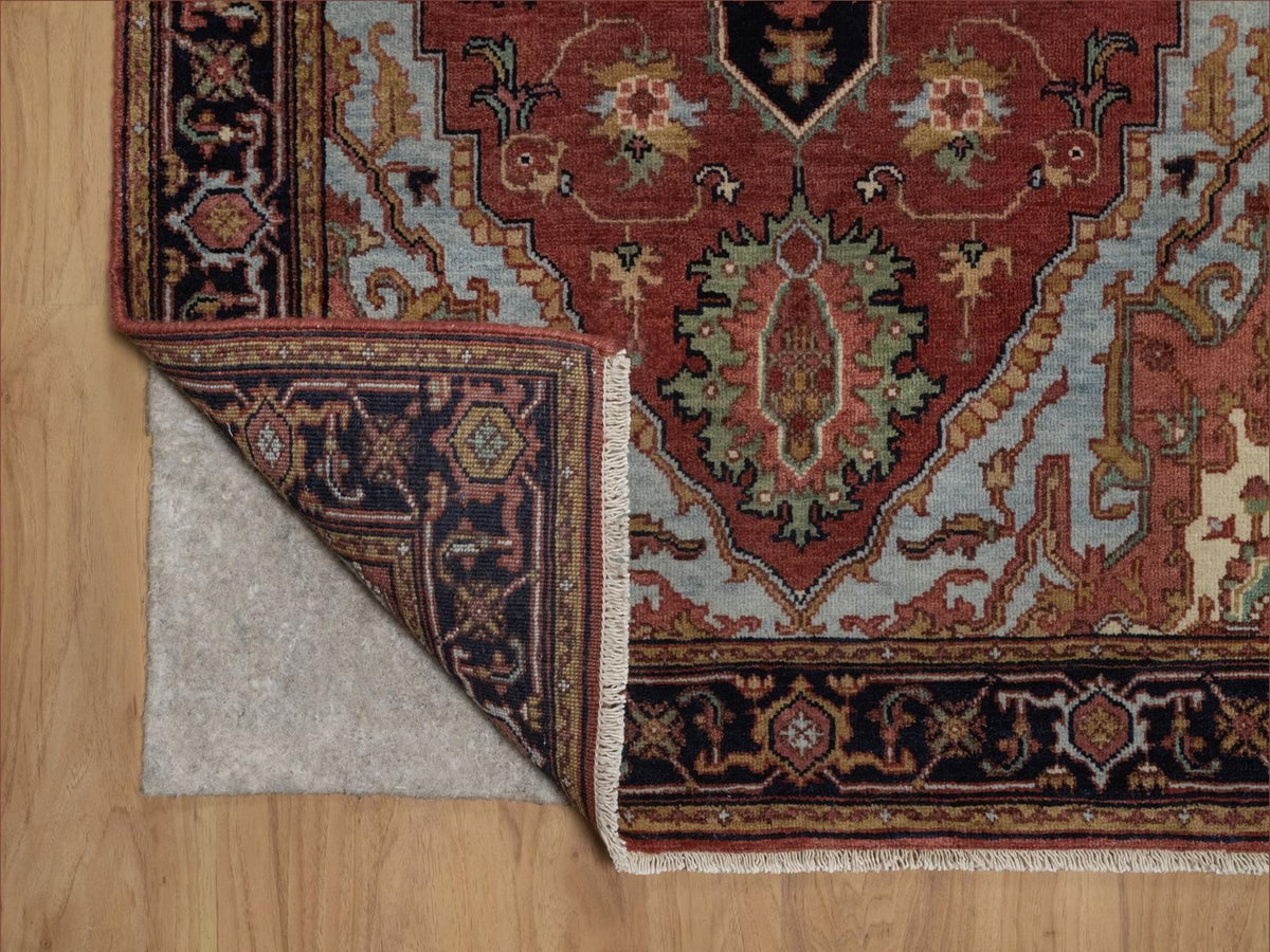 Heriz Heriz hand-knotted wool rug in Red & Midnight Blue, 3' x 5'3" — SKU O092461 (view 3)
