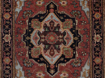 Heriz Heriz hand-knotted wool rug in Red & Midnight Blue, 3' x 5'3" — SKU O092461 (view 5)
