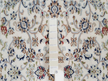 Nain Fine Oriental hand-knotted wool/silk rug in Ivory, 3' x 5'2" — SKU O092467 (view 4)
