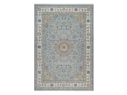 Blue 9'9" x 14'2" Fine Oriental Hand knotted Wool/Silk Rug - Sku: O092482