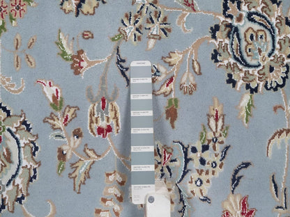 Blue 9'9" x 14'2" Fine Oriental Hand knotted Wool/Silk Rug - Sku: O092482