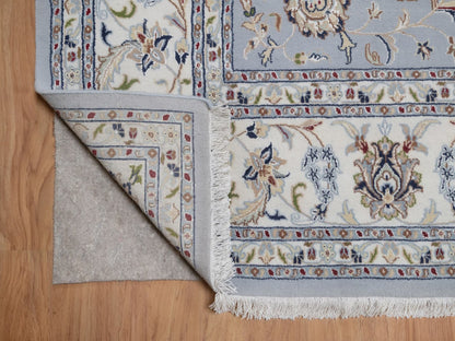 Blue 8'9" x 12'2" Fine Oriental Hand knotted Wool/Silk Rug - Sku: O092512