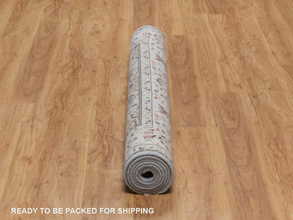 Blue 5'0" x 8'3" Fine Oriental Hand knotted Wool/Silk Rug - Sku: O092524