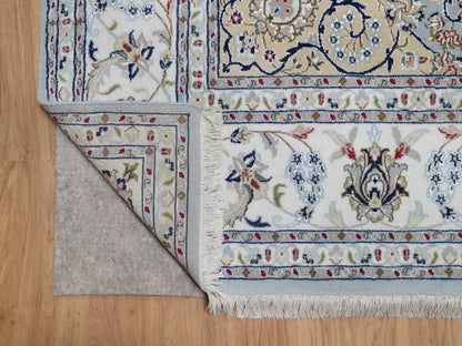 Blue 8'3" x 10'4" Fine Oriental Hand knotted Wool/Silk Rug - Sku: O092562