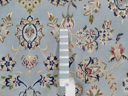 Blue 8'3" x 10'4" Fine Oriental Hand knotted Wool/Silk Rug - Sku: O092562