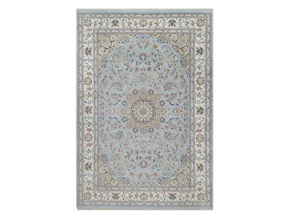 Blue 9'9" x 14'3" Fine Oriental Hand knotted Wool/Silk Rug - Sku: O092575