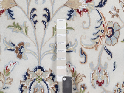 Ivory 11'11" x 15'3" Fine Oriental Hand knotted Wool/Silk Rug - Sku: O092582