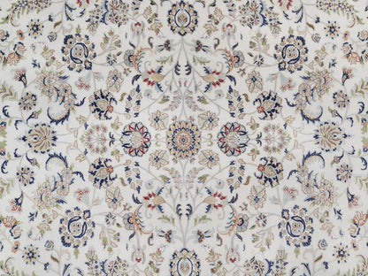 Ivory 11'11" x 15'3" Fine Oriental Hand knotted Wool/Silk Rug - Sku: O092582