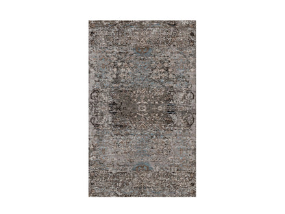 Brown 3'0" x 5'0" Transitional Hand knotted Wool/Silk Rug - Sku: O092594