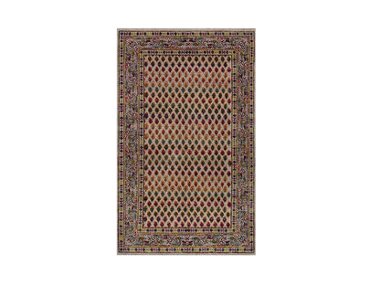 Beige 3'0" x 4'11" Modern and Contemporary Hand knotted Wool/Silk Rug - Sku: O092598