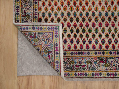 Beige 3'0" x 4'11" Modern and Contemporary Hand knotted Wool/Silk Rug - Sku: O092598