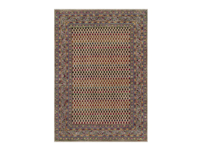 Beige 5'0" x 7'1" Modern and Contemporary Hand knotted Wool/Silk Rug - Sku: O092600