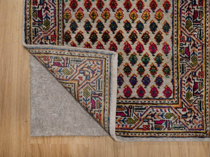 Beige 2'0" x 3'0" Modern and Contemporary Hand knotted Wool/Silk Rug - Sku: O092617