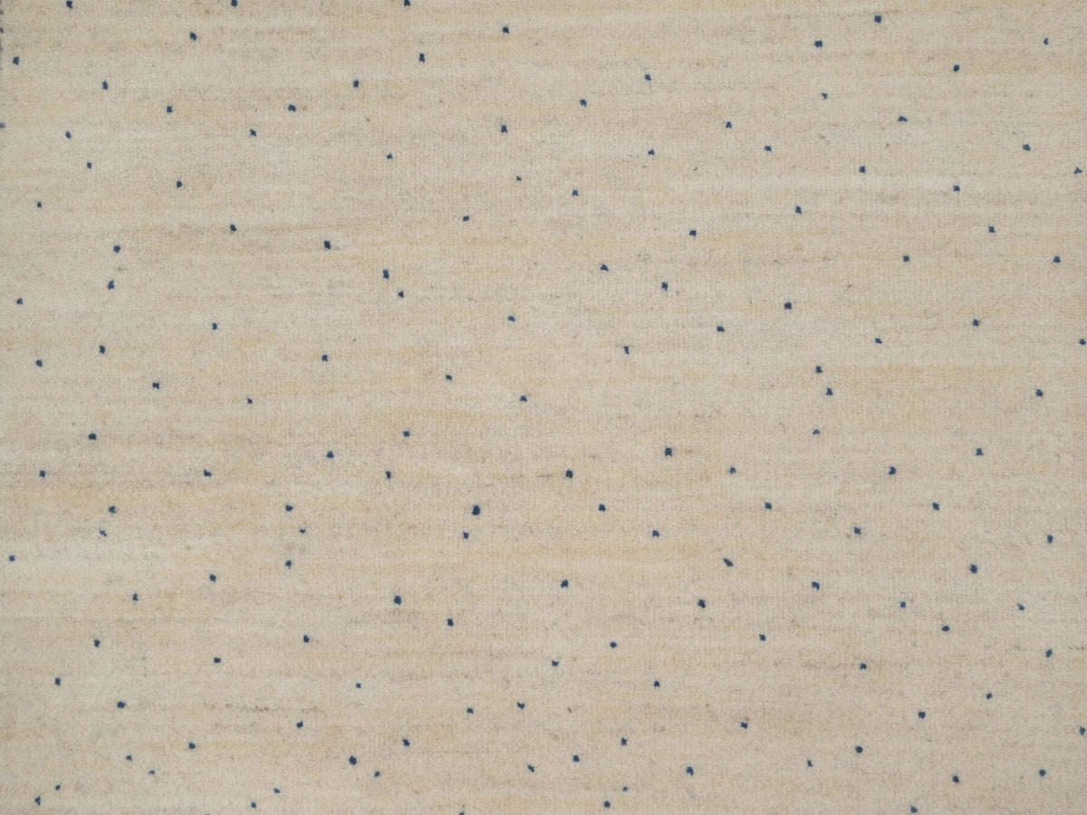 Gabbeh Modern / Contemporary hand-knotted wool runner in Ivory, 2'6" x 6', SKU O092626 (view 5)