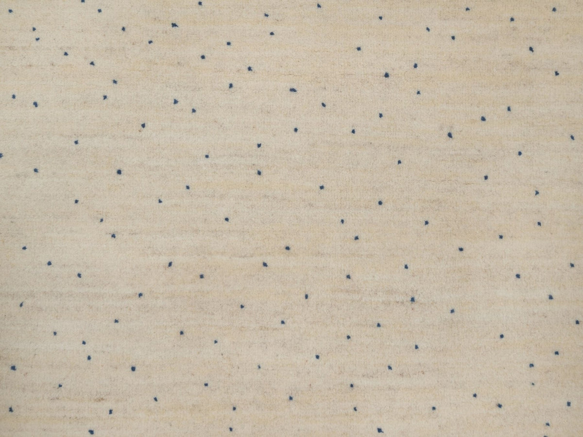 Gabbeh Modern / Contemporary hand-knotted wool runner in Ivory, 2'7" x 6', SKU O092627 (view 5)