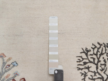 Gabbeh Modern / Contemporary hand-knotted wool runner in Gray, 2'8" x 9'7", SKU O092638 (view 4)