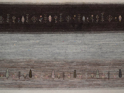 Gabbeh Modern / Contemporary hand-knotted wool rug in Ivory, 10' x 12'11", SKU O092643 (view 8)