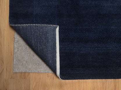 Gabbeh Modern / Contemporary hand-knotted wool rug in Blue, 9'1" x 12'1", SKU O092644 (view 4)