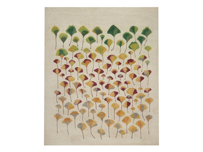 Gabbeh Modern / Contemporary hand-knotted wool rug in Ivory, 7'10" x 9'7", SKU O092650
