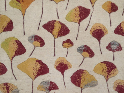 Gabbeh Modern / Contemporary hand-knotted wool rug in Ivory, 7'10" x 9'7", SKU O092650 (view 8)