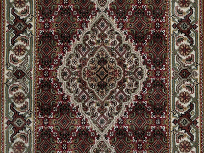 Tabriz hand-knotted wool runner in Red, 2'7" x 9'10", SKU O092660 (view 5)