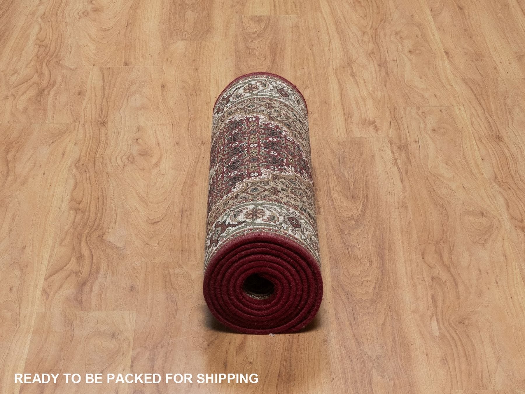 Tabriz hand-knotted wool runner in Red, 2'7" x 9'10", SKU O092660 (view 6)